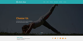 瑜伽健身css3动画响应式网站模板