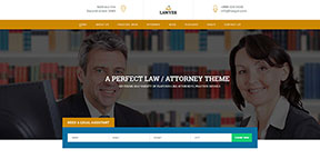Lawyer律师事务所法律咨询服务公司网站模板
