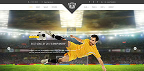 欧美风格高大上足球体育竞技门户新闻网站模板